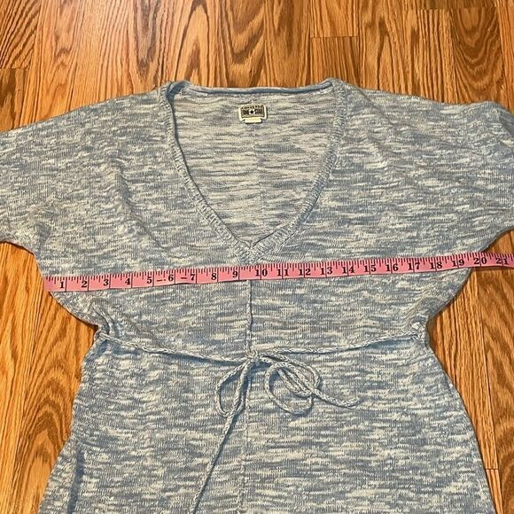 Converse One⭐️Star 2010’s Knit Tunic, Gey top, Dress, tie waist, 3/4 sleeve, L - Picture 3 of 7